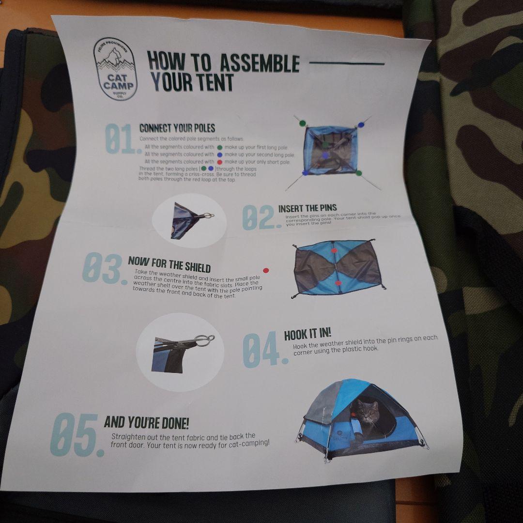 CAT CAMP　テント　ペットテント　猫ベッド　キャットテント　迷彩　カモ柄