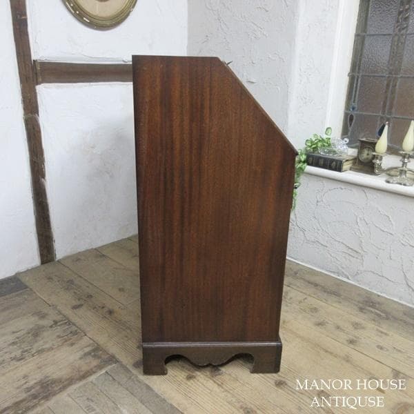 イギリス アンティーク 家具 ライティングビューロー デスク 机 6469d