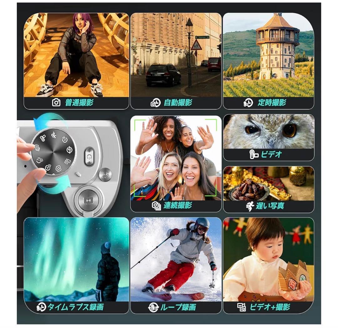 4K Camera 12倍光学ズーム Wi-Fi機能　デジカメ