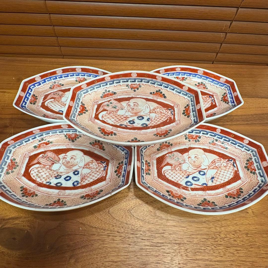 江戸時代　古伊万里　長皿　５枚