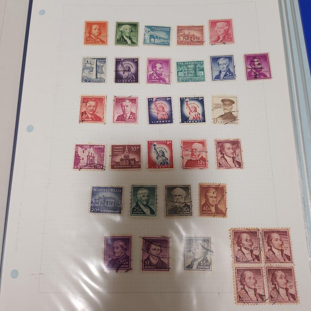 ポンジさん、アメリカ　使用済み切手8冊と二冊追加