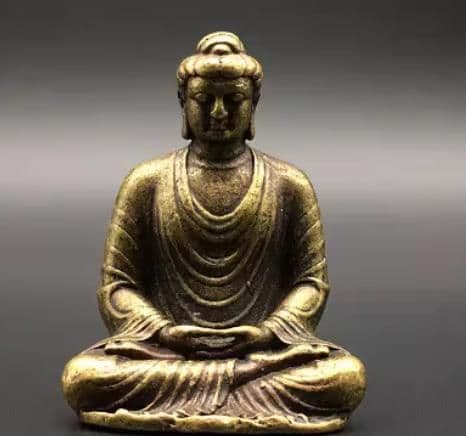 銅細工 大日如来 銅仏 像坐仏 身辺仏 装飾品 工芸品 美術品 置物