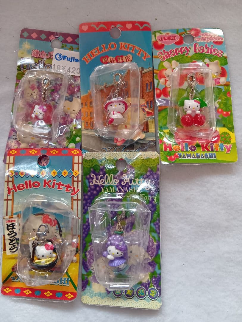ハローキティ2000年代ご当地 ストラップセット 14点まとめ売りレトロレア