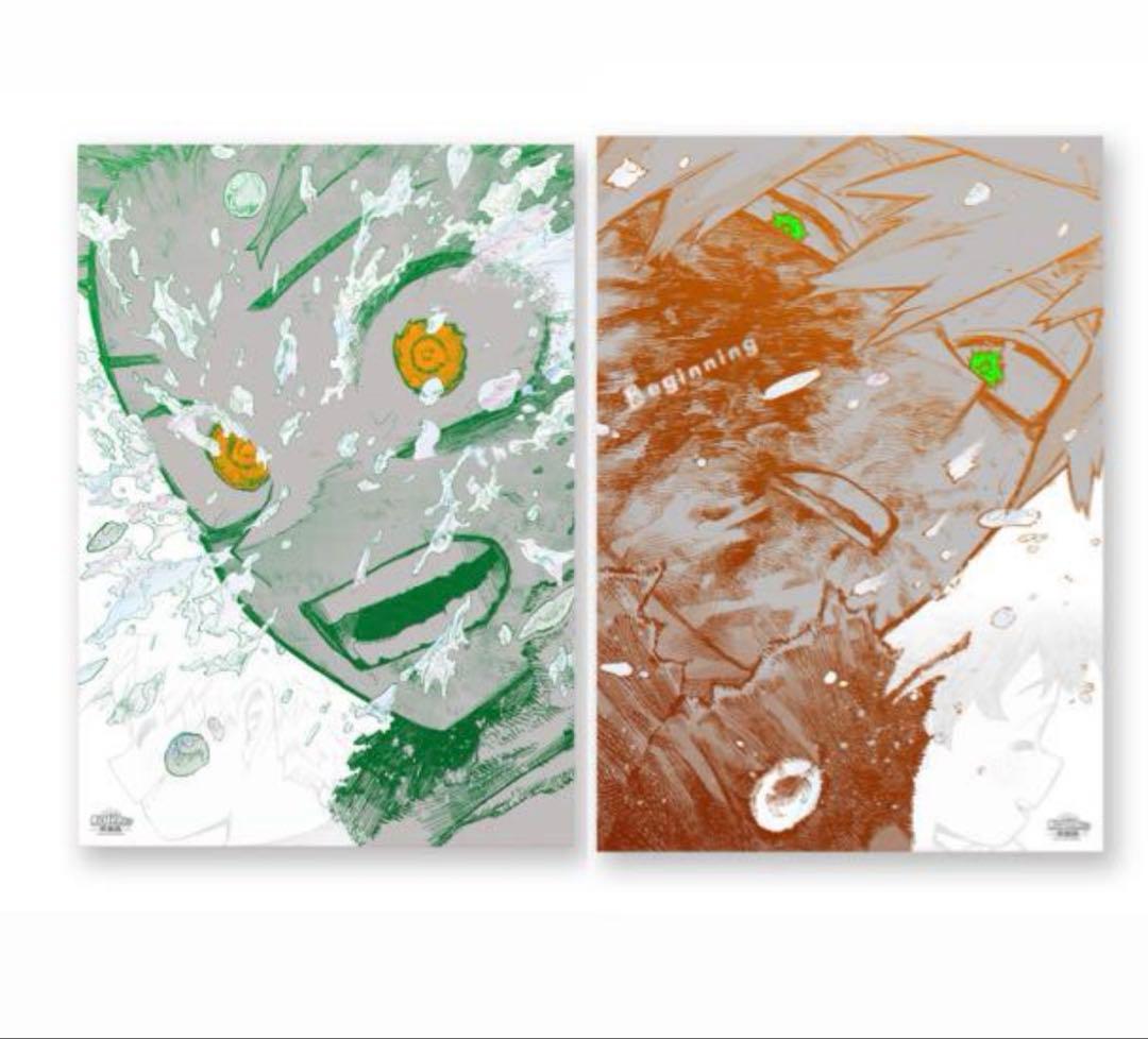 僕のヒーローアカデミア ヒロアカ 原画展 ポスター　爆豪　緑谷　①