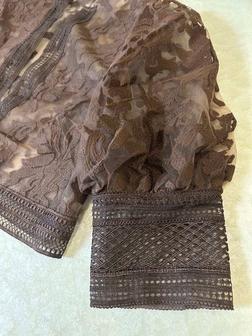 美品★ UND LACE BOLERO LAYERED DRESS