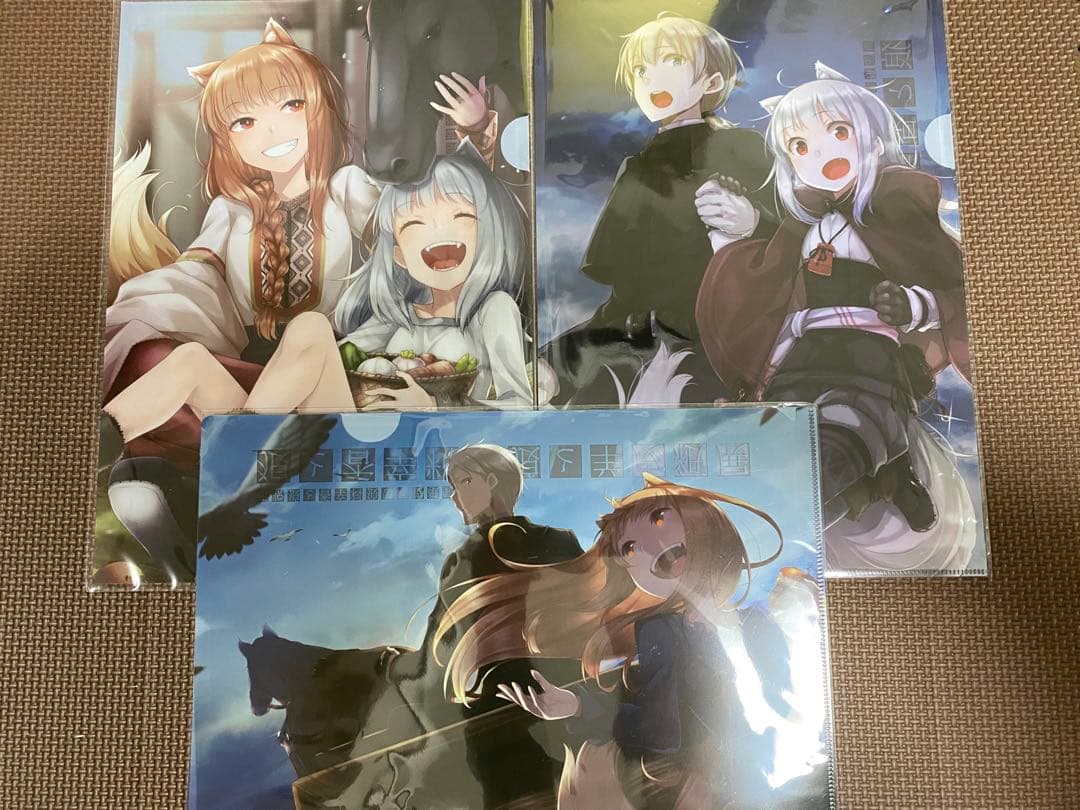 狼と香辛料 狼と香辛料展 クリアファイル 全3種 コンプリートセット