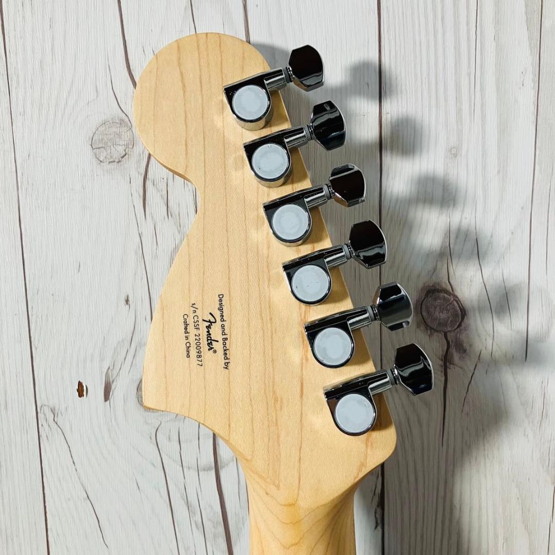 美品 Squier Fender エレキギター ストラトキャスター グリーン