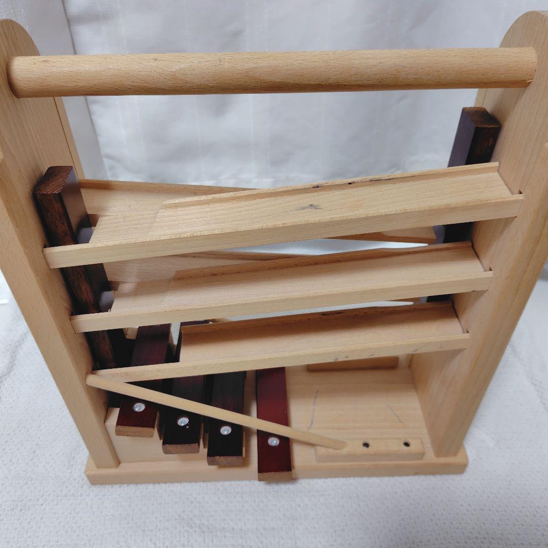 KOIDE コロコロシロホン 木のおもちゃ 木製 知育玩具 スロープトイ