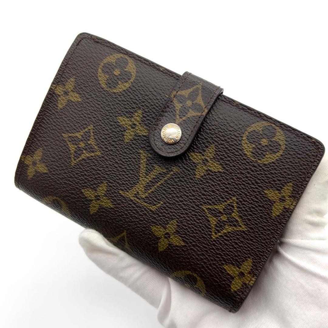 新型★ルイヴィトン モノグラム ヴィエノワ がま口 二つ折り財布