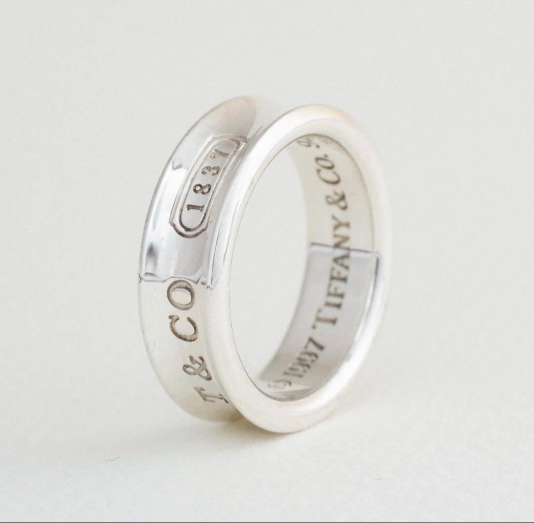 【美品】Tiffany & Co. ナローリング 16号