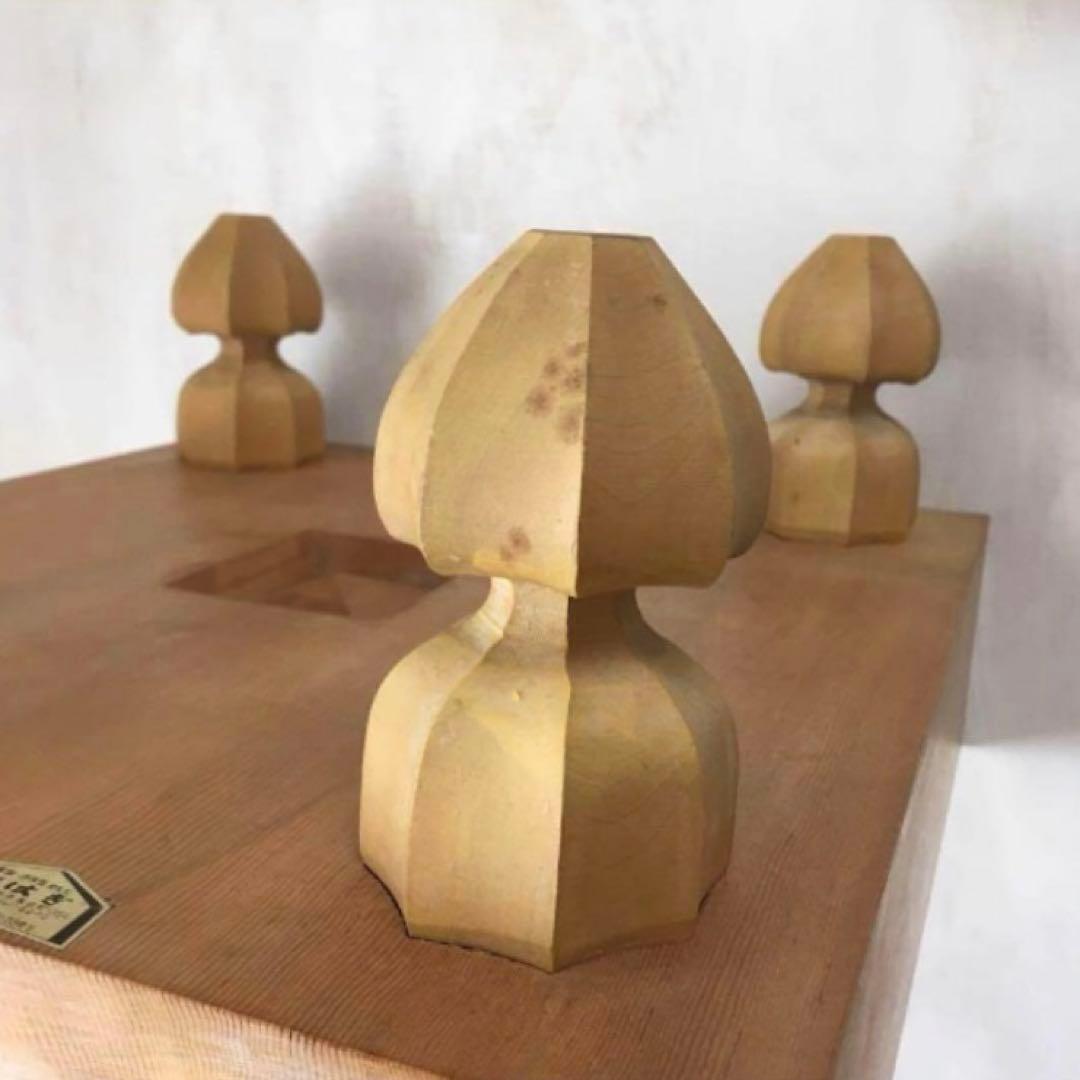 高級碁盤★天地柾目？ へそ有り 脚付き★木製★メルカリ便送料込み