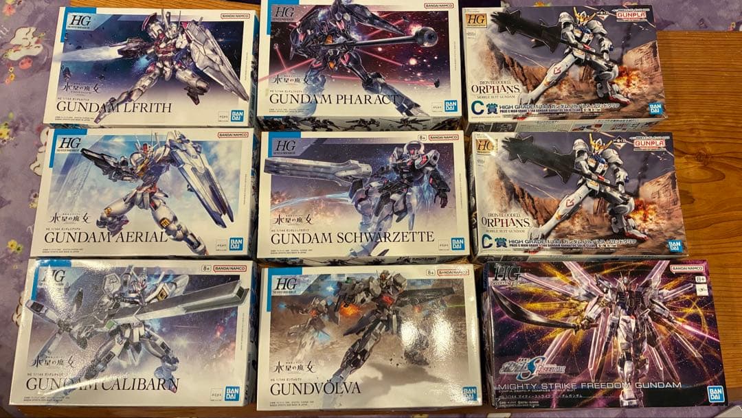 HGガンプラセット 9点セット
