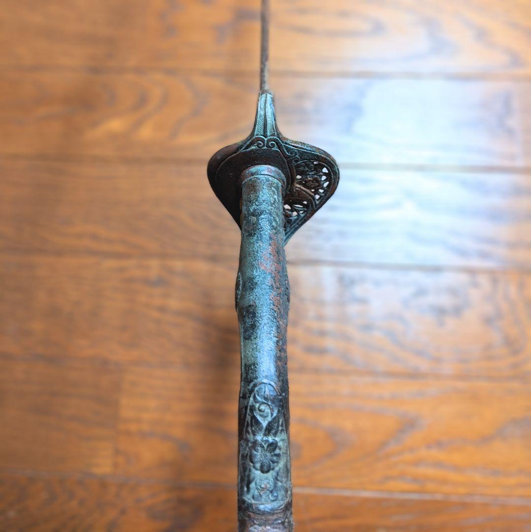 【当時物】旧日本軍 帝国陸軍 軍刀 指揮刀 模造刀 模造刀身 サーベル100cm