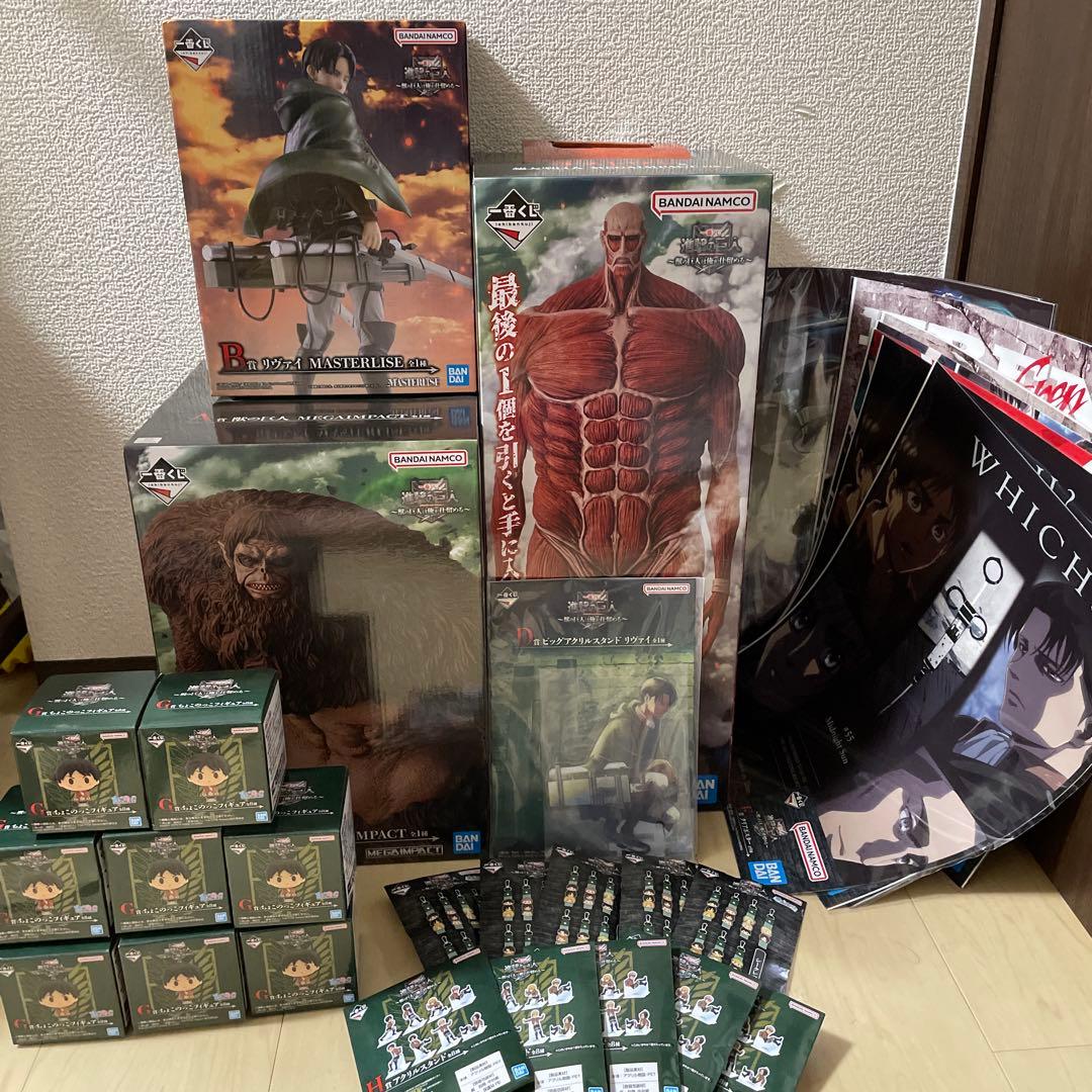 一番くじ 進撃の巨人 A賞 B賞 Ｄ賞 ラストワン　おまけたくさん付き