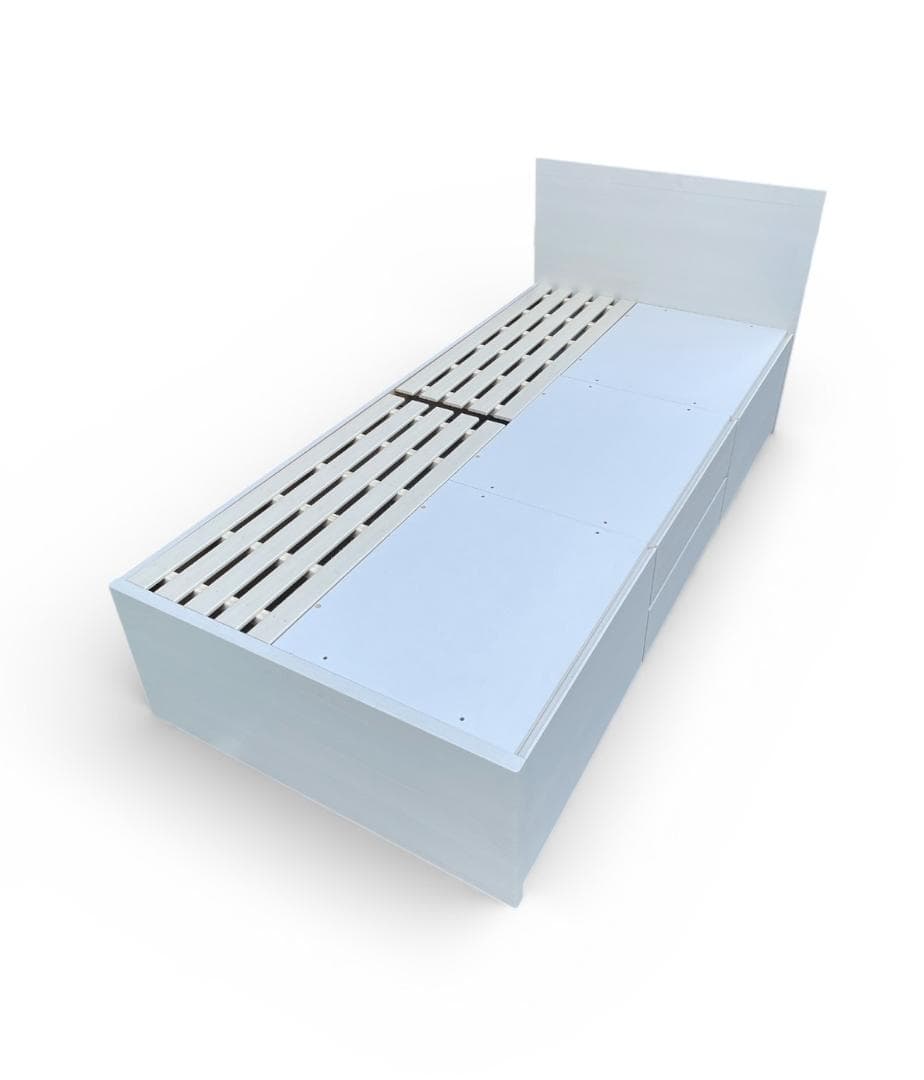 大阪京都限定 極美品 ニトリ シングル 収納付き ベッドフレーム N-ジオ40M