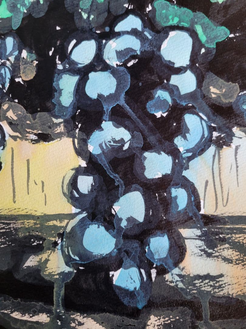 真作　風景画　水彩画