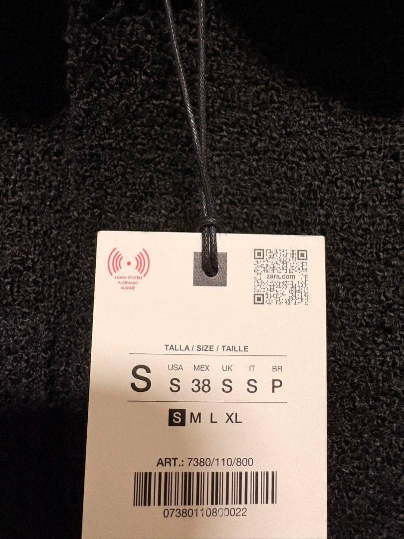 ZARA ザラ ポケット付きテクスチャードシャツジャケット S