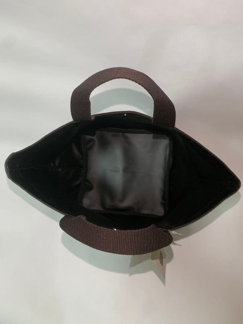 エルベシャプリエ 707c ノワール　ブラック舟形 トートバッグ Mサイズ