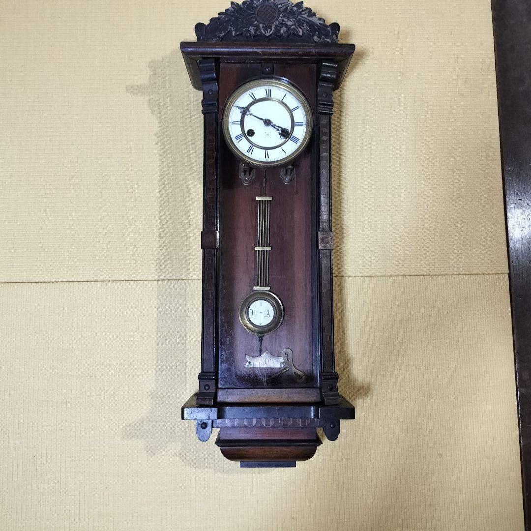 スリゲル時計 ドイツ製　100年前 アンティーク　ボンボン時計　ジャンク