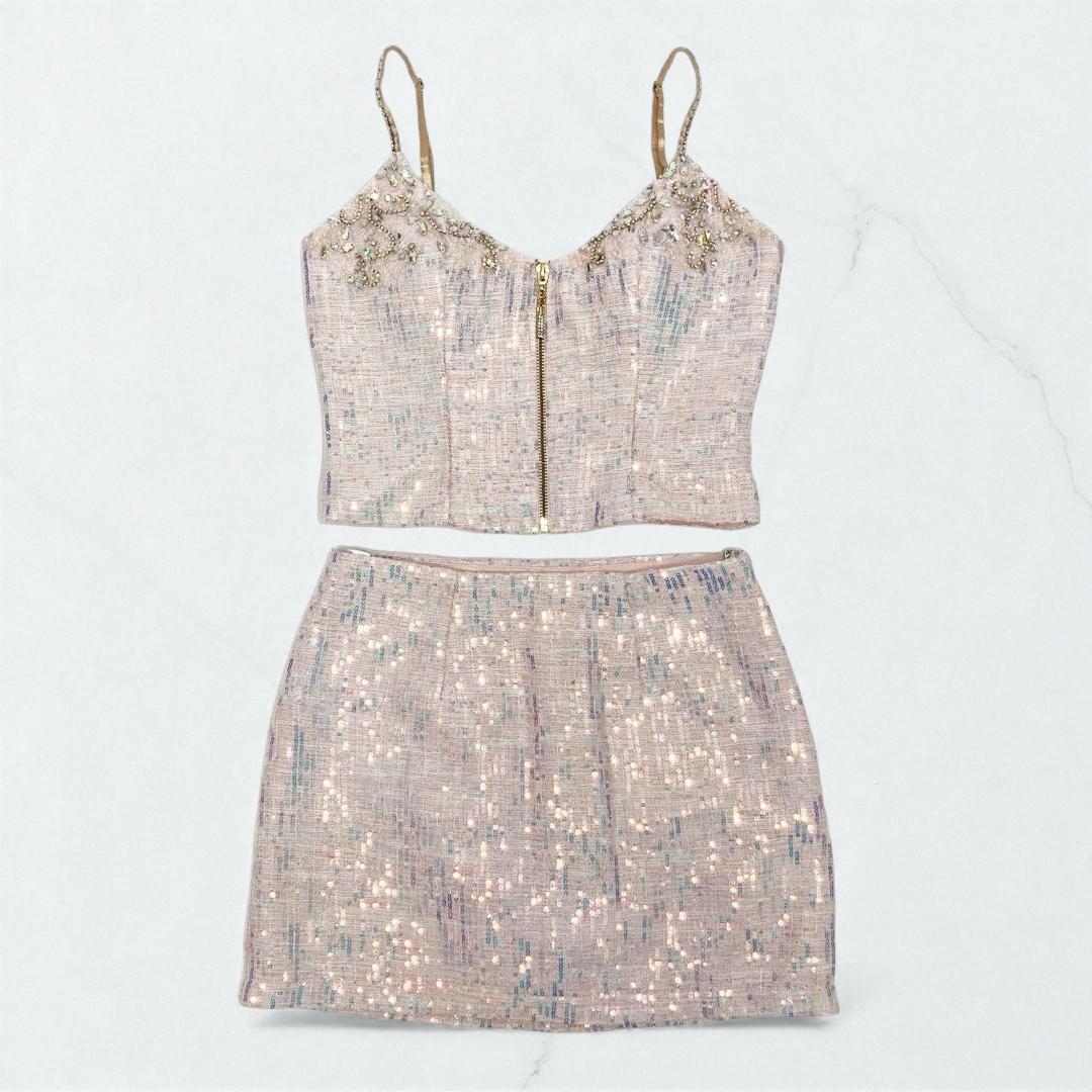 [エンジェルアール]AR23337 キャバドレス ピンクオーロラ S