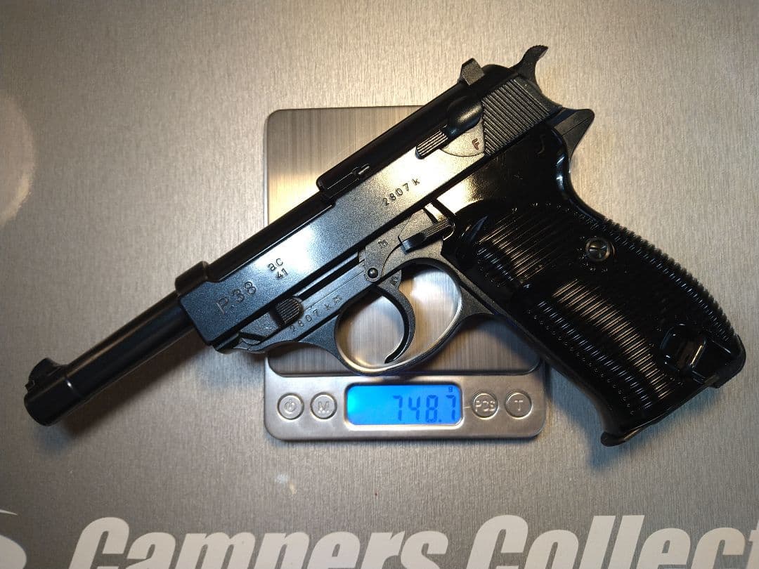 希少な美品！マルゼン　ワルサーP38　キャロム社モリブデンブルーカスタム！漏無し