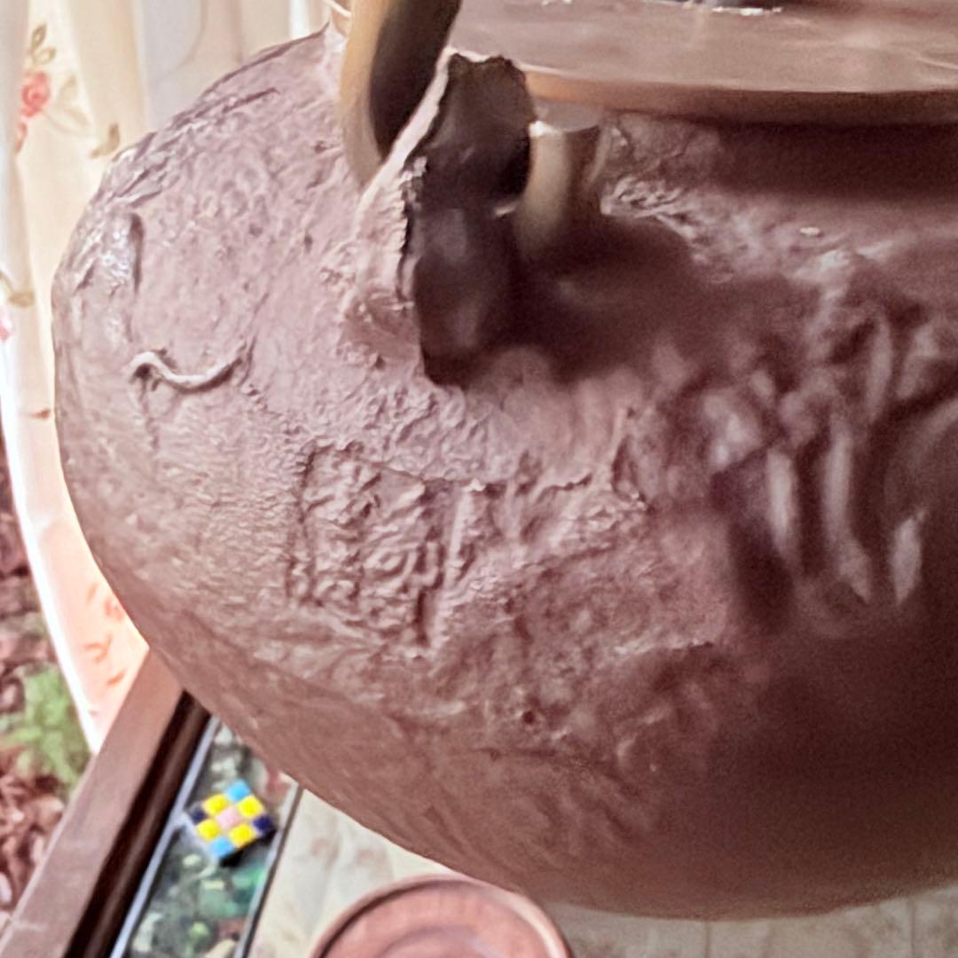 超限定1月2日20時迄‼️あったまろTETSUBIN 亀文堂姥口陽刻「松風」銘鉄瓶