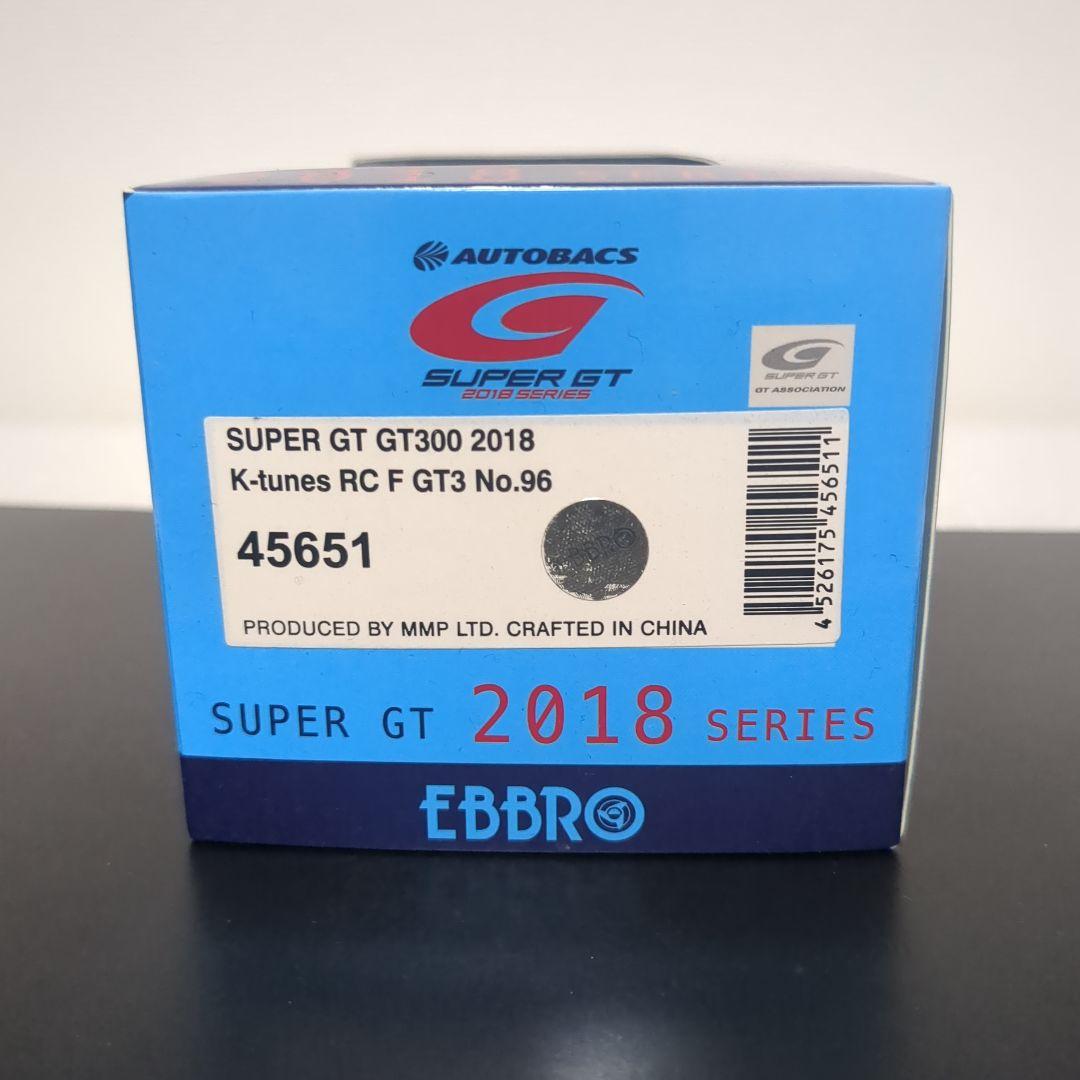 希少 エブロ K-tunes RC F GT3 SUPER GT 2018