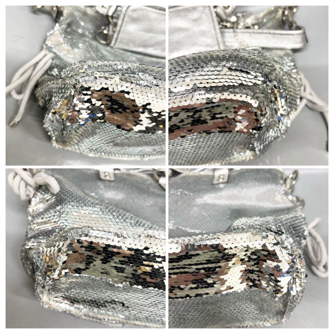 美品 COACH ショルダーバッグ ハンドバッグ スパンコール 13821