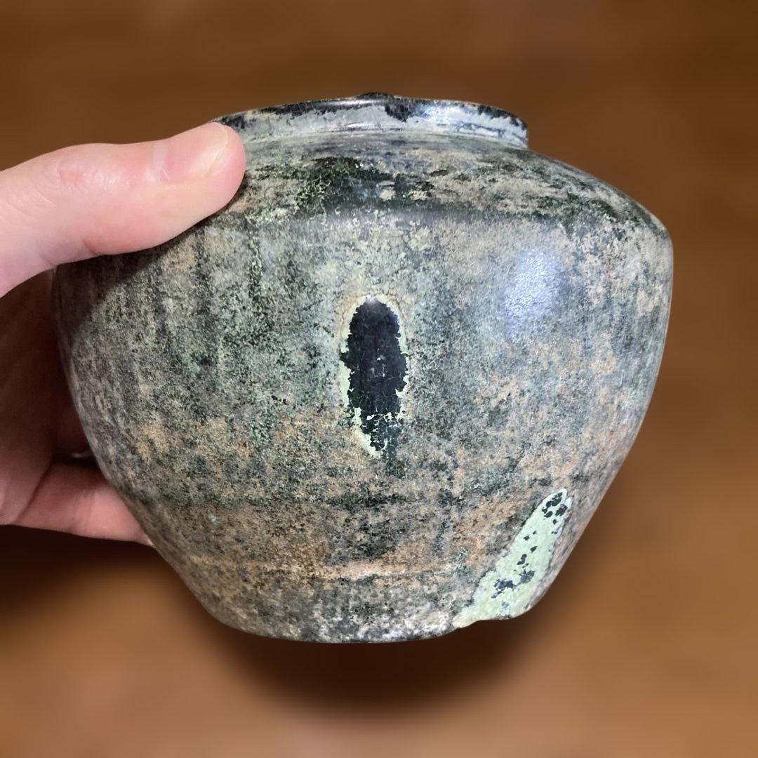 緑釉壺　中国発掘品