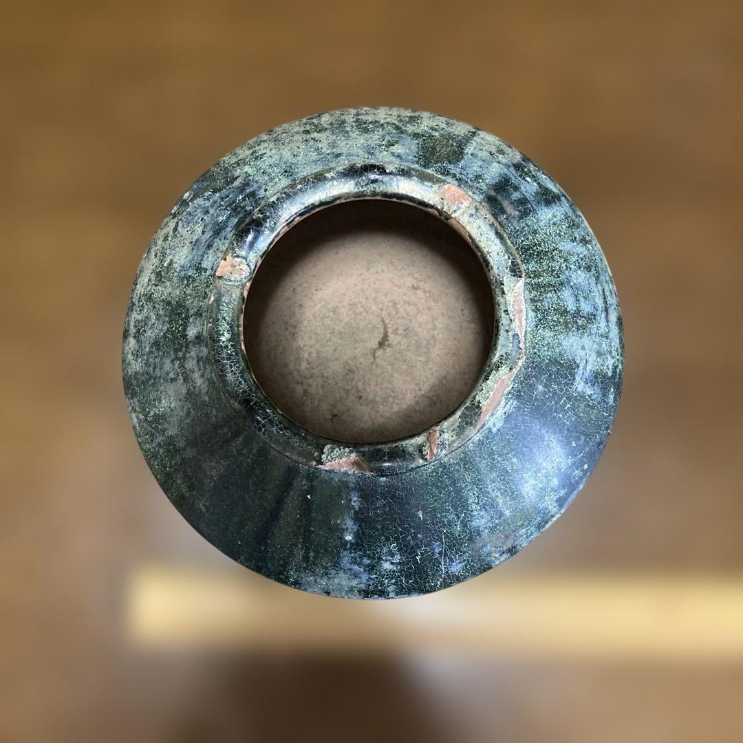 緑釉壺　中国発掘品