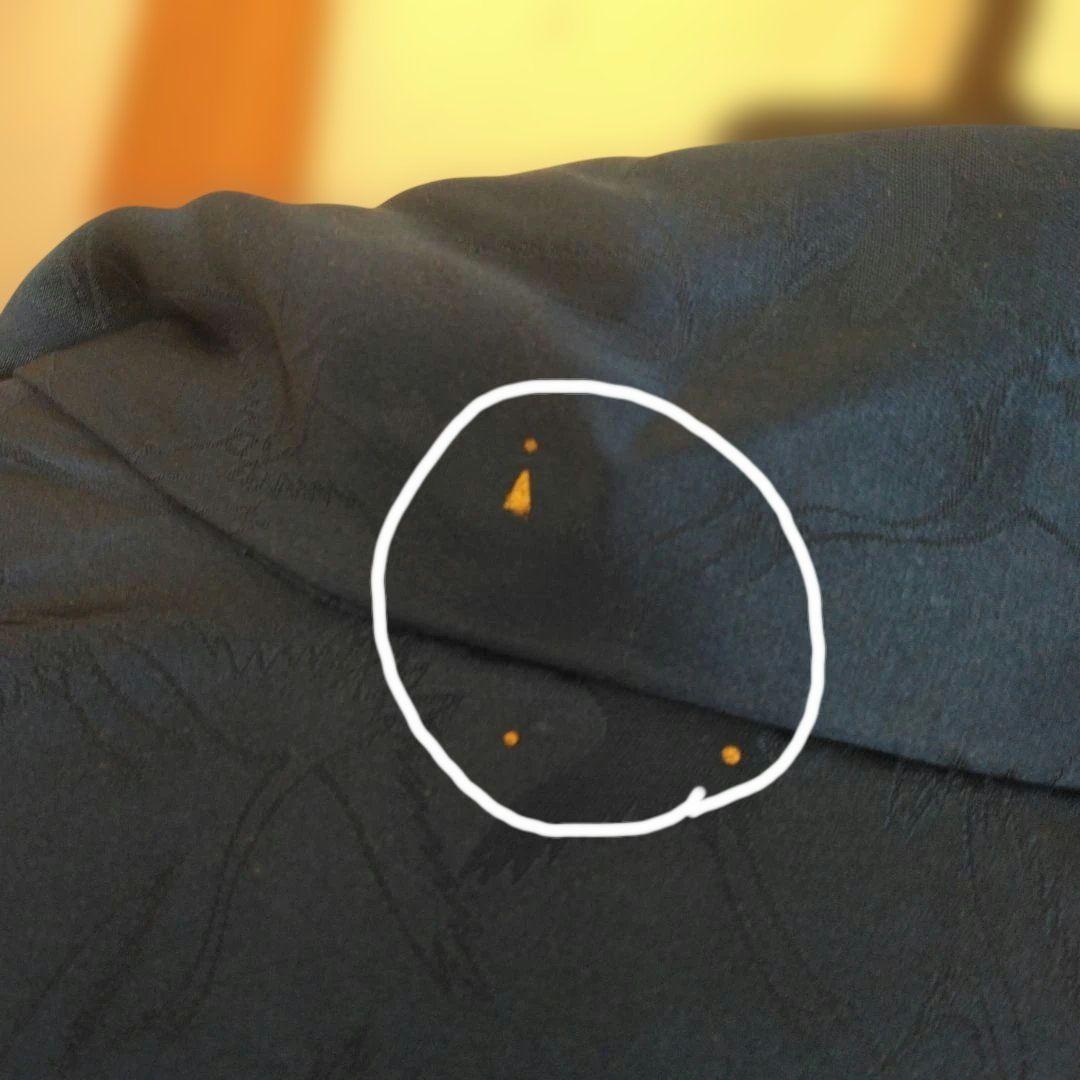 昭和レトロお誂え振袖　群青色　群馬桐生　手染め　正絹　ヴィンテージ着物