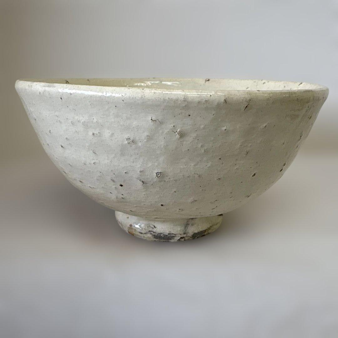 丹波焼　白かけ　石田陶春　茶盌