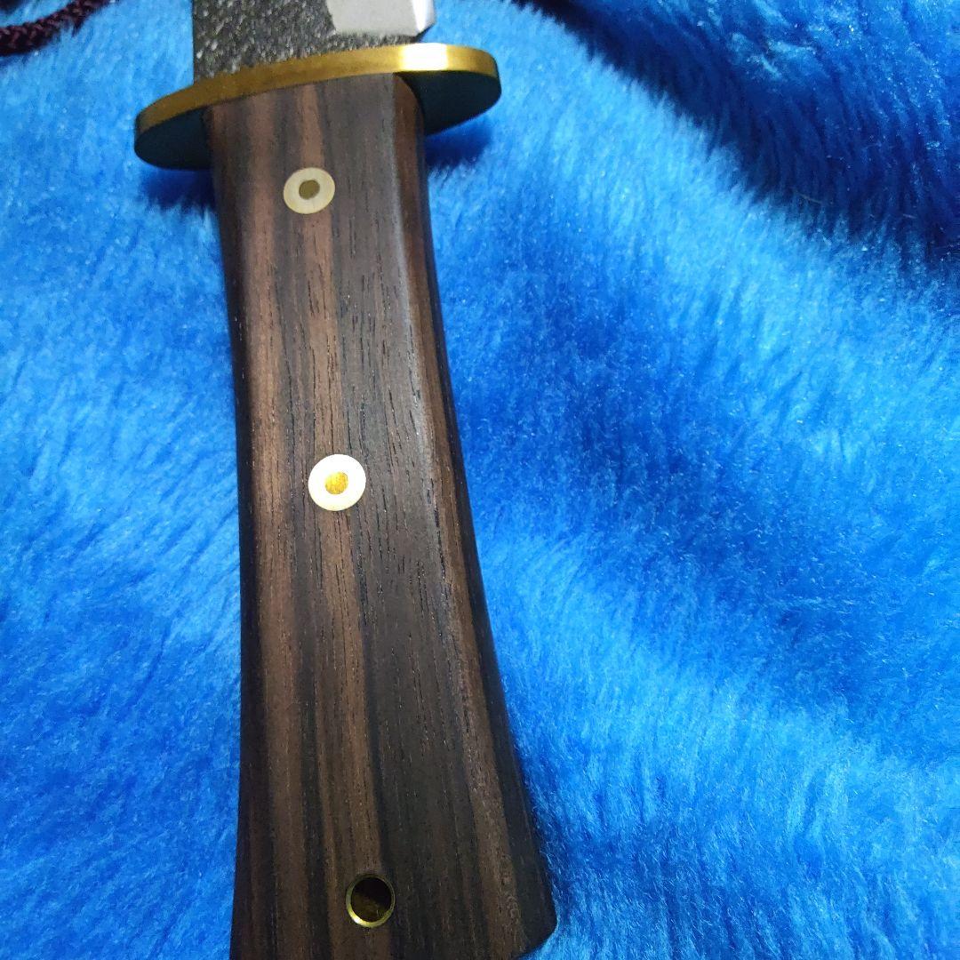 (1月10日までの限定お値下げ中)トヨクニ　晶之作　ボウイナイフ　青紙スーパー