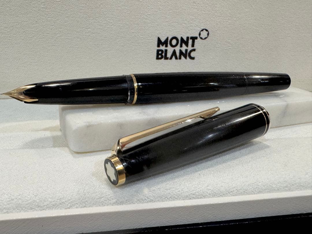 【極美品】モンブラン No.221(超希少： 過渡期モデル) ブラック万年筆