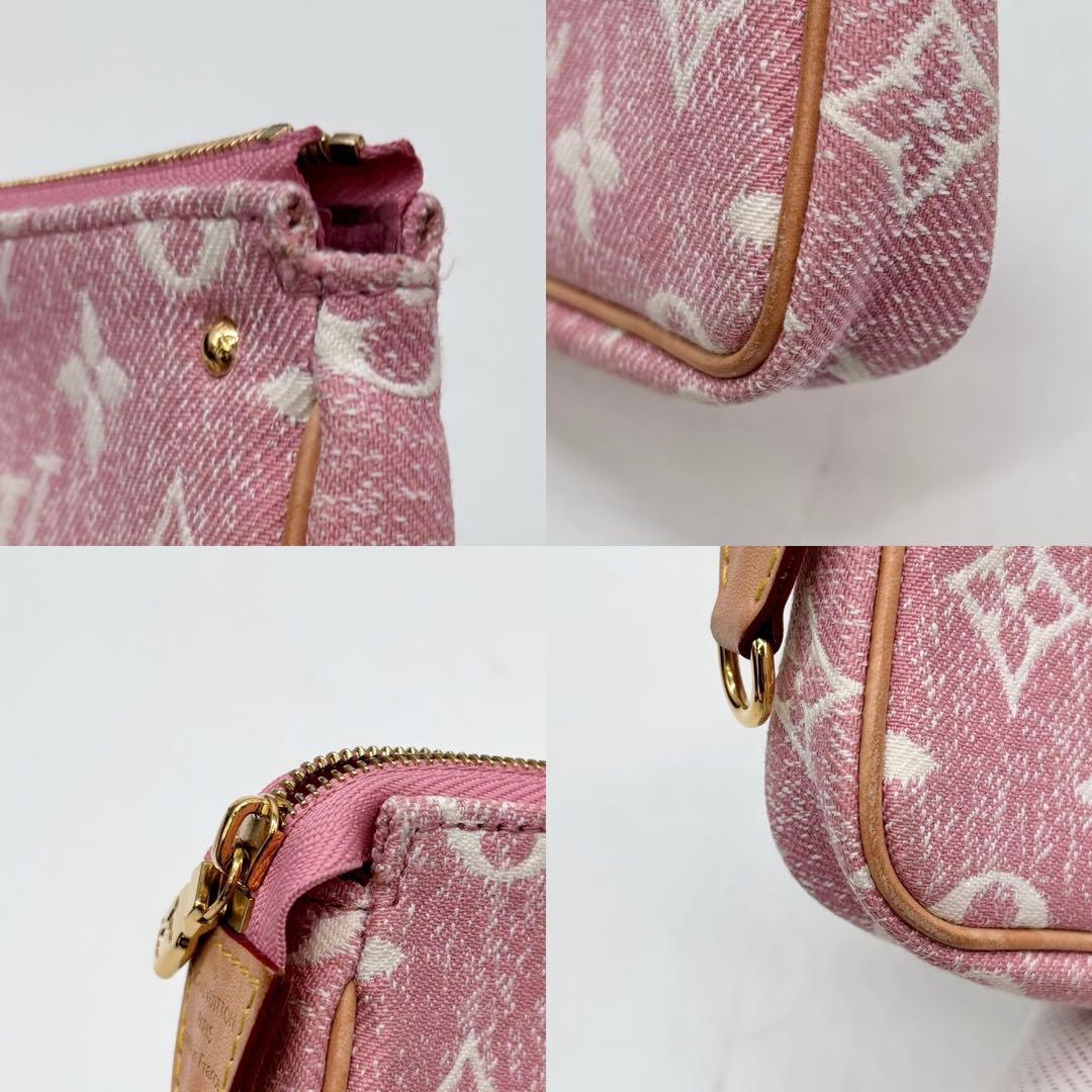 美品　ルイヴィトン モノグラム ジャガード マイクロ ポシェット アクセソワール