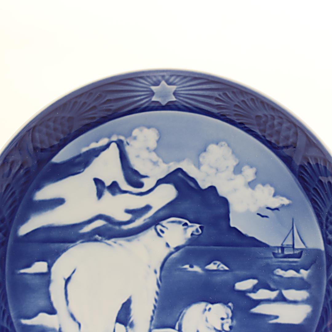 2010年 「グリーンランドのクリスマス」イヤープレート ロイヤルコペンハーゲン