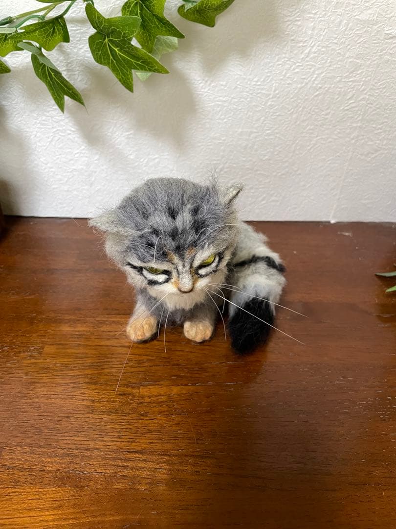 マヌルネコ 羊毛フェルト