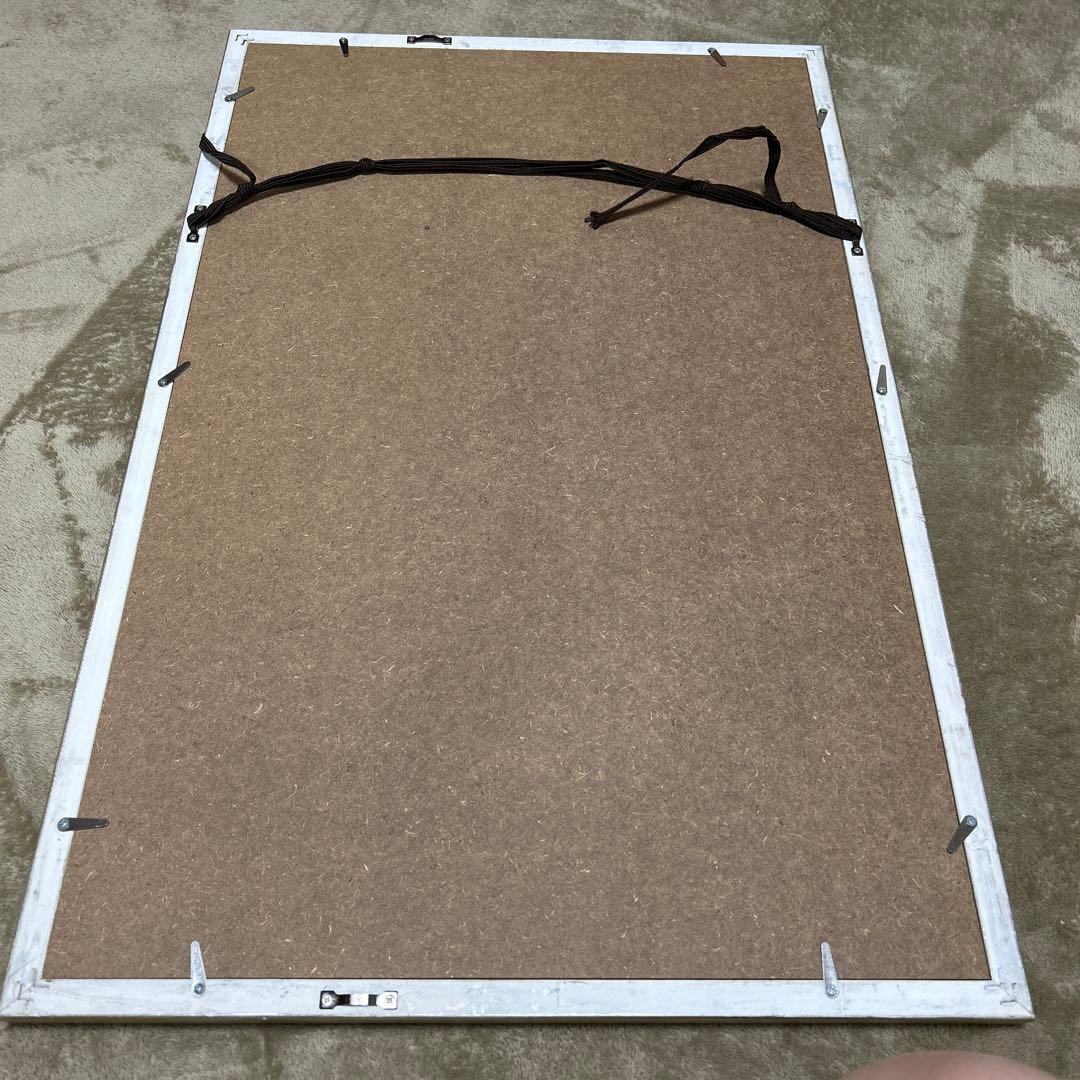 渡辺裕司木版　松山城　手書きサイン付 シリアルナンバー12/40 額付