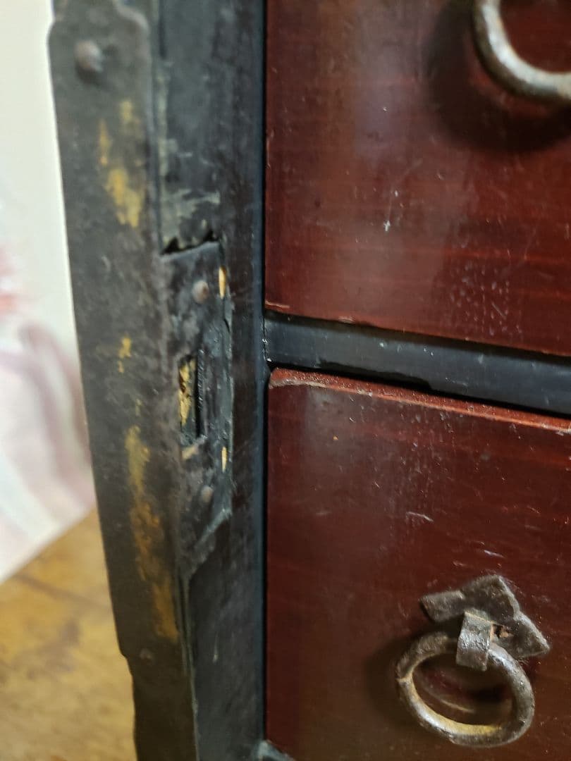 帳場箪笥　船箪笥　舟箪笥　江戸　幕末　船金庫　 時代箪笥　アンティーク　和骨董
