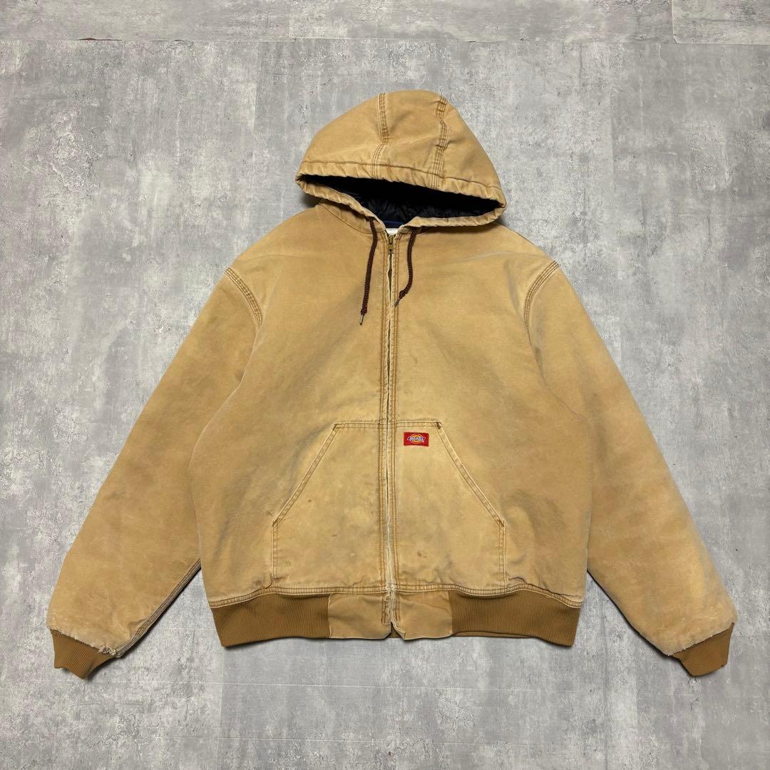 90s Dickies アクティブジャケット　ダック　パーカー　キルティング