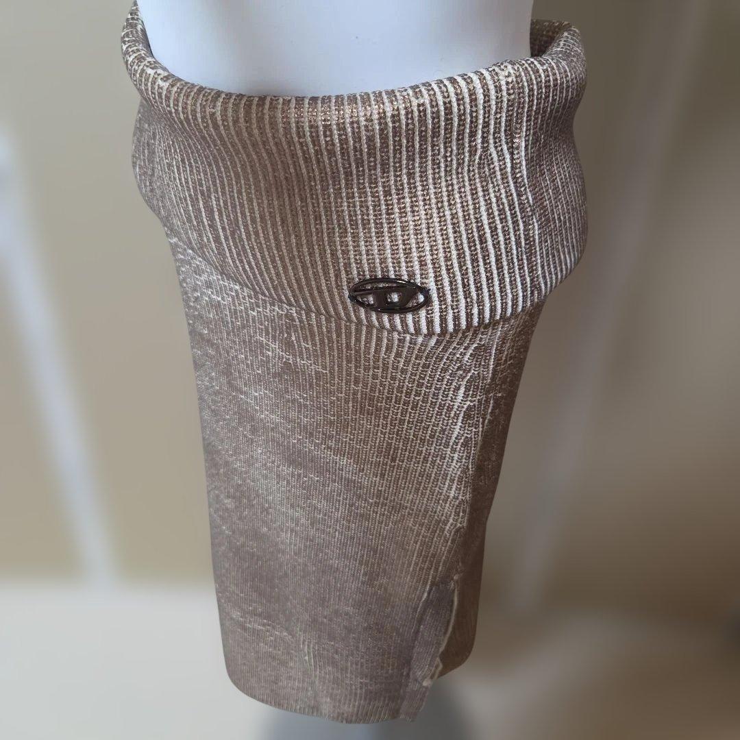♡DIESEL♡ ゴールド&ベージュ ニット タイトスカート セットアップ