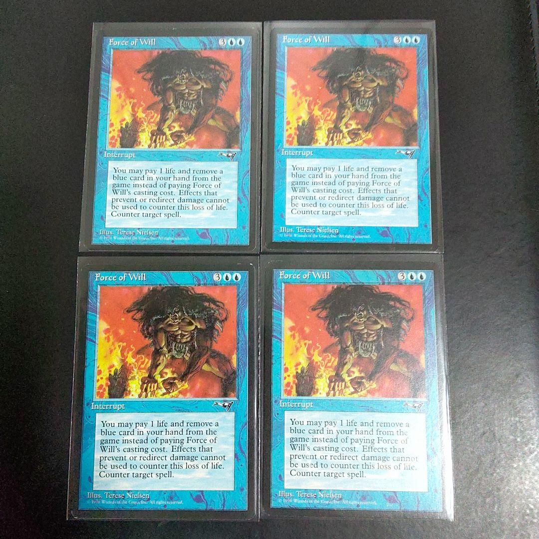 MTG 意志の力　Force of will 4枚セット アライアンス