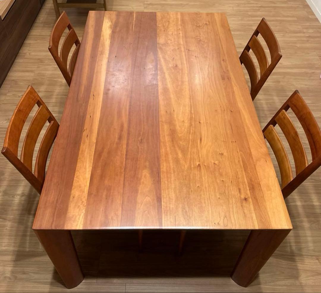 カリモク　ダイニングテーブルセット　DU5205 チェリーナチュラル　4脚