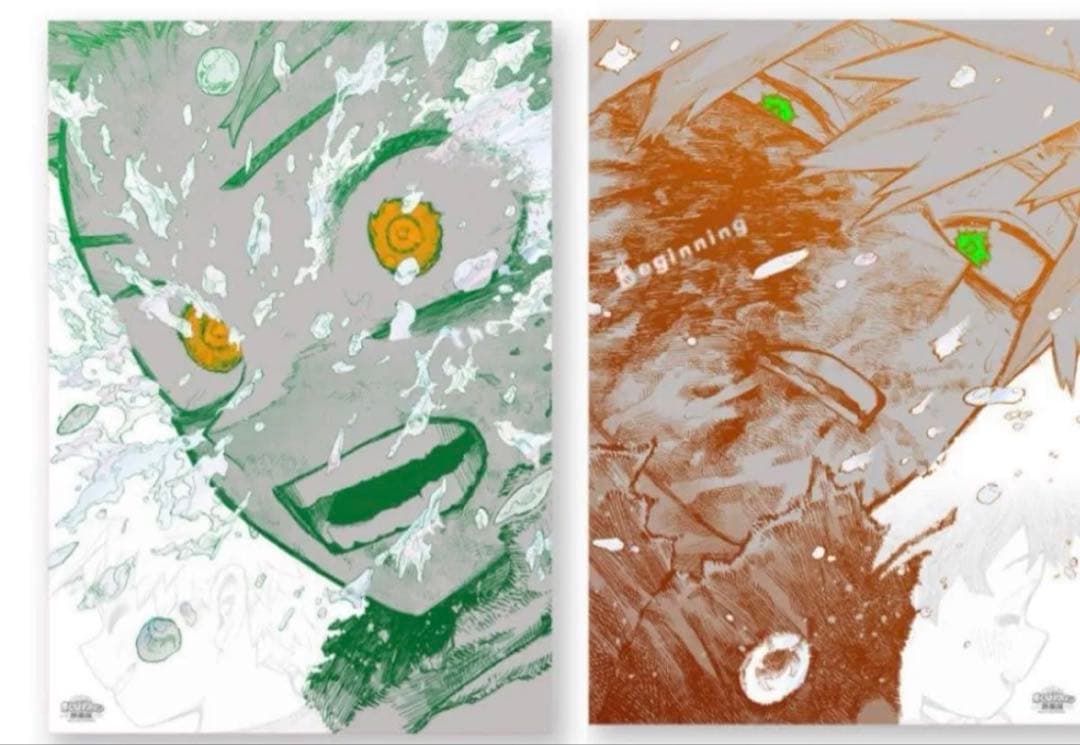 ぽ*様 ヒロアカ 原画展 A2 アートポスター 2枚セット The Beginn