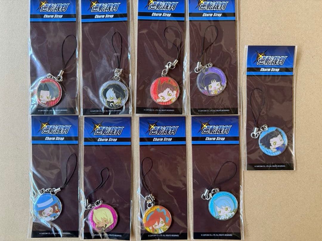 逆転裁判 チャームストラップ 9個セット