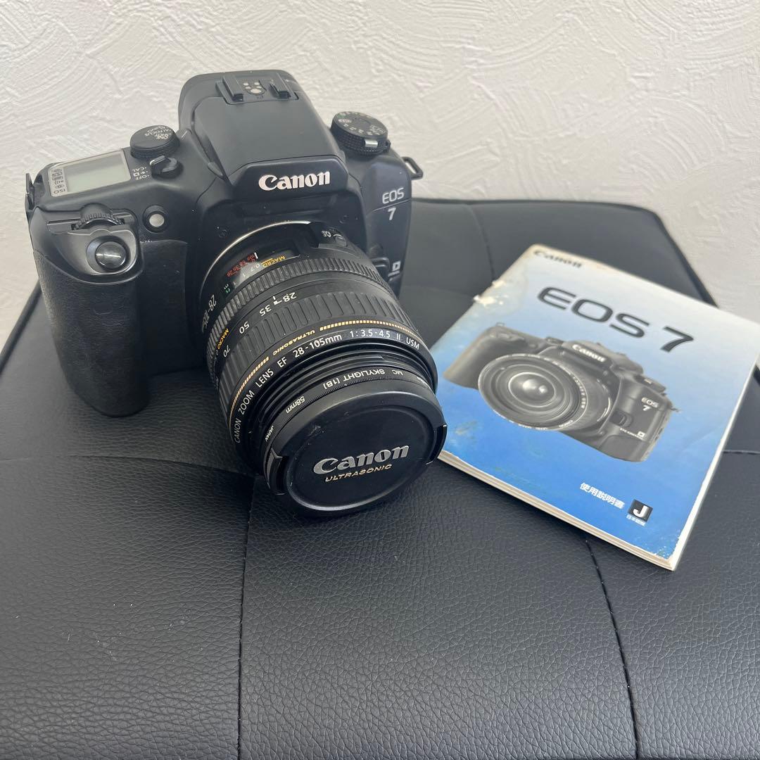 ジャンク品 cannon キャノン EOS 一眼レフフィルムカメラ レンズ付き