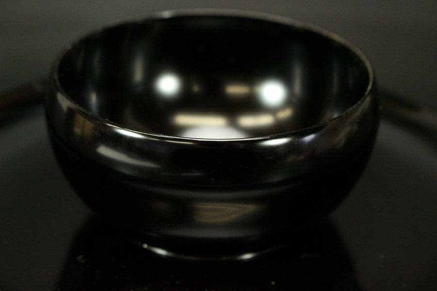 茶道具 油滴天目茶碗 塗り台 二件(ZE616)