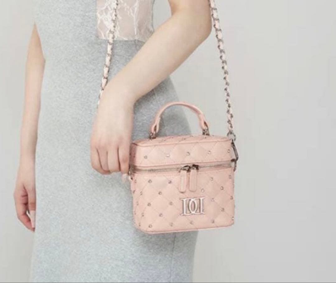 Darich ダーリッチ キルティングビジュースクエアミニバッグ