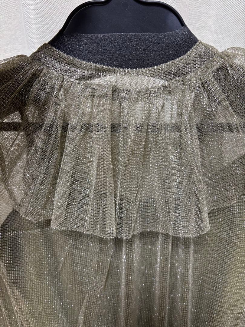 スーツ・フォーマル・ドレス GLITTER FRILL COLLAR DRESS / Ameri