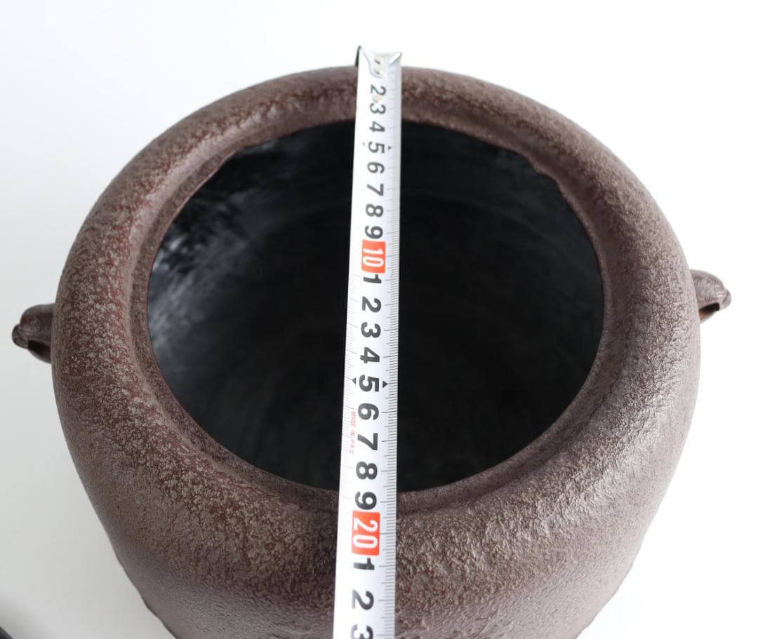 人間国宝 高橋敬典 広口政所釜 共箱 釜 茶道具 桐紋